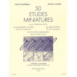 Marcel & J&eacute;r&ocirc;me Gali&egrave;gue M.& Naulais J.: 50 Etudes miniatures (Trombone solo)