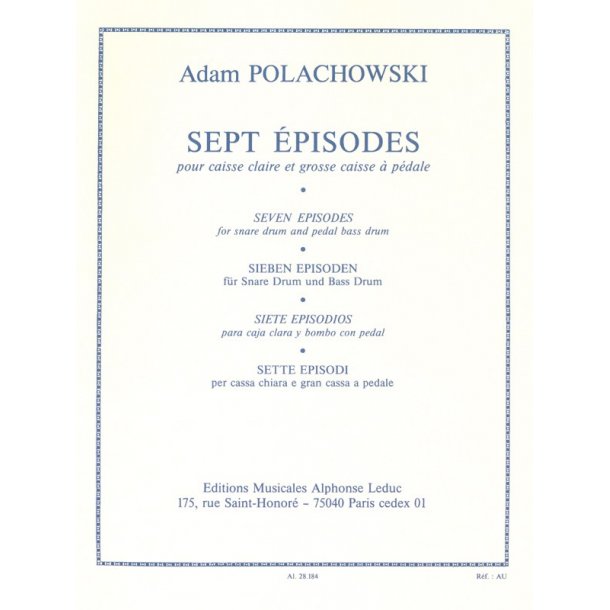 Polachowski: 7 Episodes (Percussion solo)
