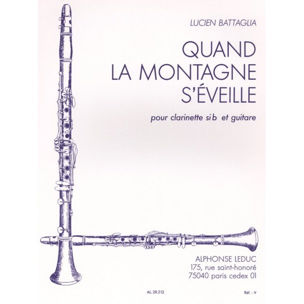 Lucien Battaglia: Quand la Montagne s'&eacute;veille (Clarinet & other Instruments)