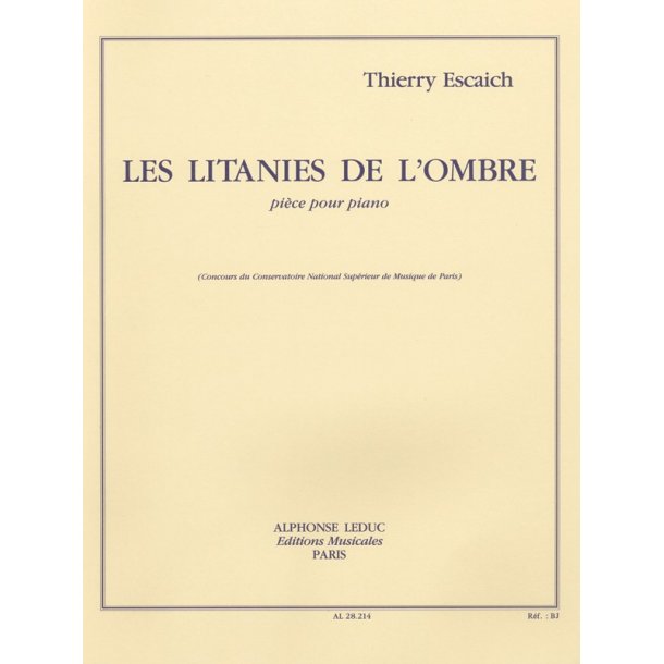 Thierry Escaich: Les Litanies de l'Ombre (Piano solo)