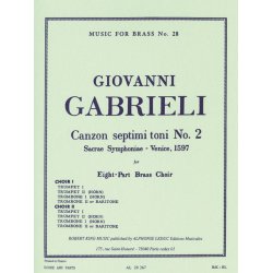 Giovanni Gabrieli: Canzon septimi Toni No.2 (Ensemble-Brass 8 or more)