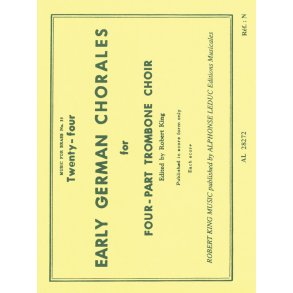 Twenty-four Early German Chorales (Trombone Quartet)