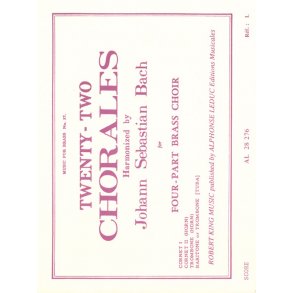 Johann Sebastian Bach: 22 Chorals (Quartet-Brass)