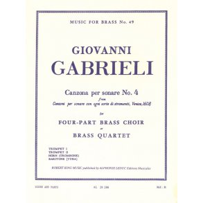 Giovanni Gabrieli: Canzona per Sonare No.4 (Quartet-Brass)
