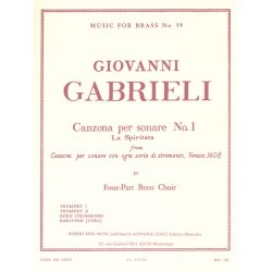 Giovanni Gabrieli: Canzona per Sonare No.1 (Quartet-Brass)
