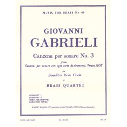 Giovanni Gabrieli: Canzona per Sonare No.3 (Quartet-Brass)