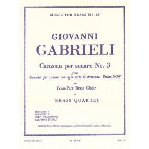 Giovanni Gabrieli: Canzona per Sonare No.3 (Quartet-Brass)