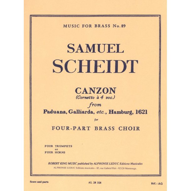 Samuel Scheidt: Canzon (Paduana, Galliarda etc 1621) (Horns 4)