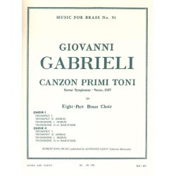 Giovanni Gabrieli: Canzon primi Toni (Ensemble-Brass 8 or more)