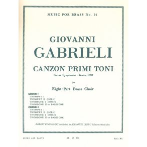 Giovanni Gabrieli: Canzon primi Toni (Ensemble-Brass 8 or more)