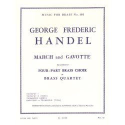 Georg Friedrich Handel: March And Gavotte (Brass Quartet)