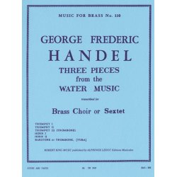 Georg Friedrich Handel: 3 Pieces from 'Water Music' (Sextet-Brass)