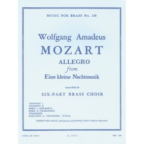 Wolfgang Amadeus Mozart: Allegro from 'Eine kleine Nachtmusik' (Sextet-Brass)