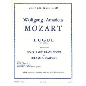 Wolfgang Amadeus Mozart: Fugue K401 (Quartet-Brass)