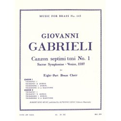 Giovanni Gabrieli: Canzon septimi Toni No.1 (Ensemble-Brass 8 or more)