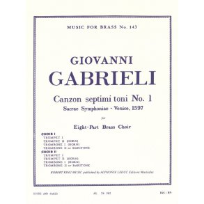 Giovanni Gabrieli: Canzon septimi Toni No.1 (Ensemble-Brass 8 or more)