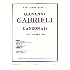 Giovanni Gabrieli: Canzon à 12 (Ensemble-Brass 8 or more)