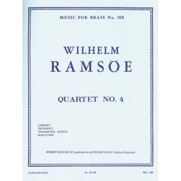 Wilhelm Rams&ouml;e: Quartet No.4 (Quartet-Brass)