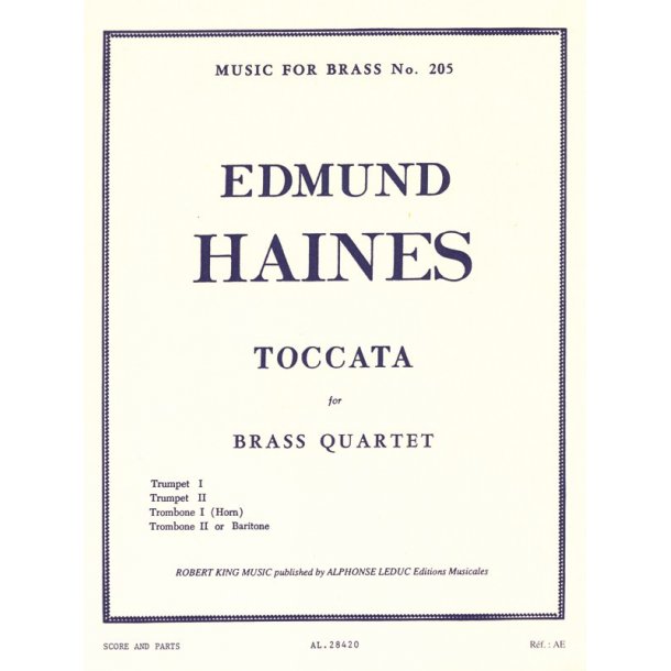 Edmund Haines: Toccata (Quartet-Brass)