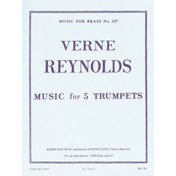 Verne Reynolds: Music for 5 Trumpets