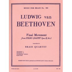 Ludwig van Beethoven: Final Movement from String Quartet Op.18, No.2 in G major (Quartet-Brass)