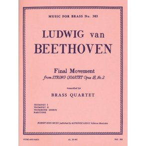 Ludwig van Beethoven: Final Movement from String Quartet Op.18, No.2 in G major (Quartet-Brass)