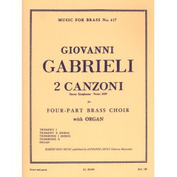 Giovanni Gabrieli: 2 Canzoni (Septimi Toni) (Quintet-Mixed)