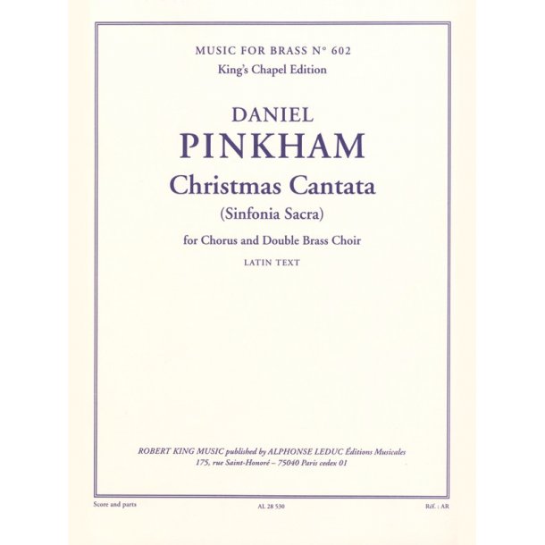 Daniel Pinkham: Christmas Cantata (Choral-Mixed accompanied)