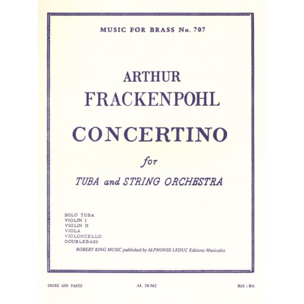 Arthur R. Frackenpohl: Concertino (Tuba & Orchestra)
