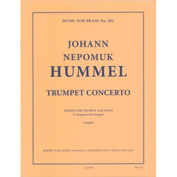 Ghitalla: Trumpet concerto in e-flat (mi b) (16'30'') pour trompette (si b ou ut) et piano (pr&eacute;face fr/gb) mfb801
