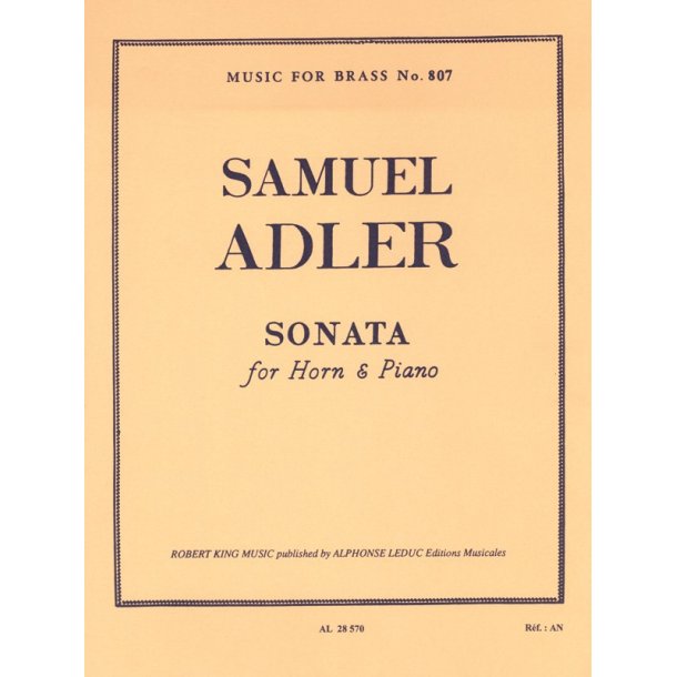 Samuel Adler: Sonata (Horn and Piano)