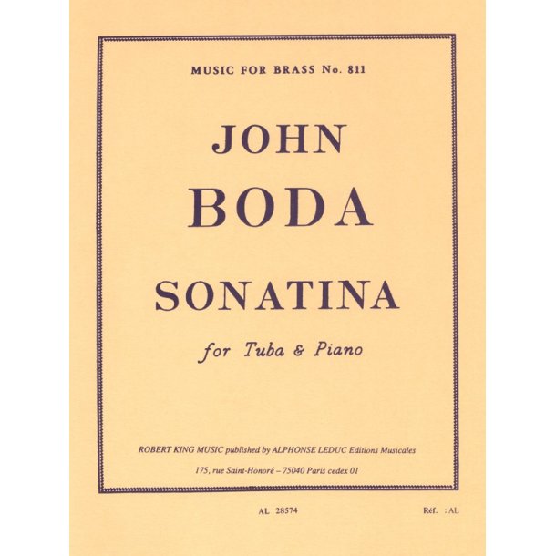 John Boda: Sonatina (Tuba & Piano)