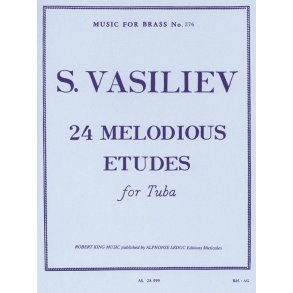 S. Vasiliev: Twenty Four Melodius Etudes For Tuba
