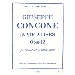 Vocalises 15 Op 12 Tenor Clef Trb Solo Mfb 279