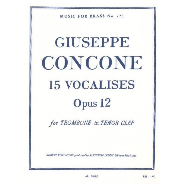 Vocalises 15 Op 12 Tenor Clef Trb Solo Mfb 279