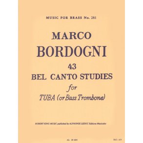 Giulio Marco Bordogni: 43 Bel Canto Studies (Trombone-Bass solo)