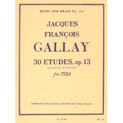 Jacques Fran&ccedil;ois Gallay: 30 Etudes Op.13 (Trombone-Bass solo)