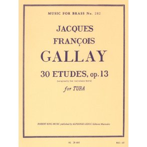 Jacques François Gallay: 30 Etudes Op.13 (Trombone-Bass solo)