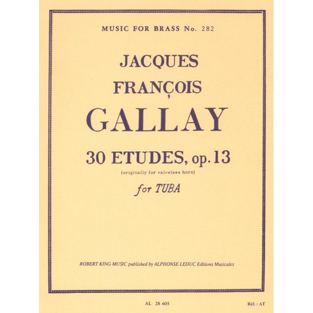 Jacques Fran&ccedil;ois Gallay: 30 Etudes Op.13 (Trombone-Bass solo)