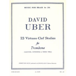 David Uber: Twenty Three Virtuoso Clef Studies (Trombone)
