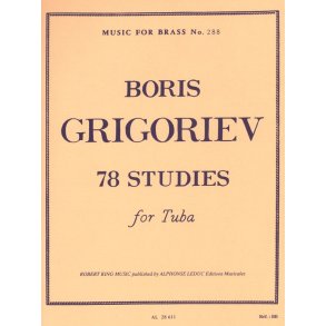 Boris Grigoriev: 78 Studies (Trombone-Bass solo)