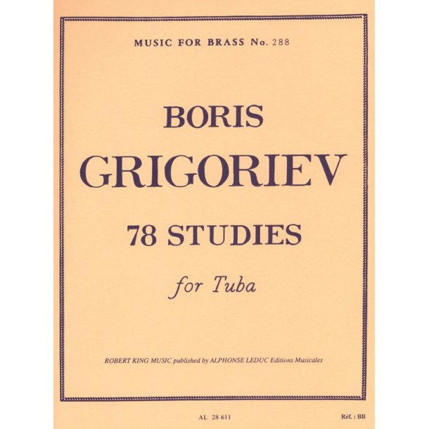 Boris Grigoriev: 78 Studies (Trombone-Bass solo)