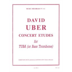 David Uber: Concert-Etudes (Trombone-Bass solo)