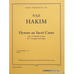 Naji Hakim: Hymne au Sacr&eacute;-Coeur (Ensemble-Brass 8 or more)