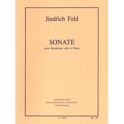 Jindrich Feld: Sonate for alto Saxophone (Saxophone-Alto & Piano)