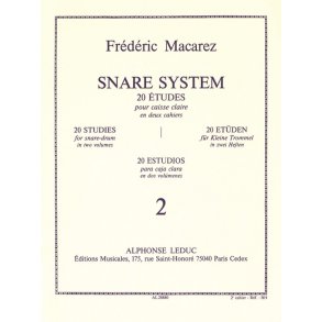 Frédéric Macarez: Snare System, 20 Studies for Snare Drum (Volume 2)