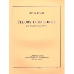 Succari Fleurs D'un Songe Alto Saxophone & Piano Book