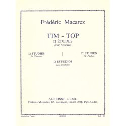 Macarez Tim Top 12 Etudes Timbales Kettledrum Technical Studies Book