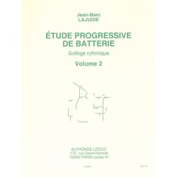 Jean-Marc Lajudie: Etude progressive de Batterie, Solf&egrave;ge rythmique Vol.2 (Percussion solo)