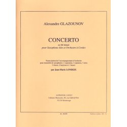 Alexandre Glazounov: Concerto Op.109 in E flat major (Saxophone Ensemble (5 or more))